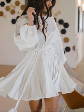 12th Tribe Small white Skater Dress flare